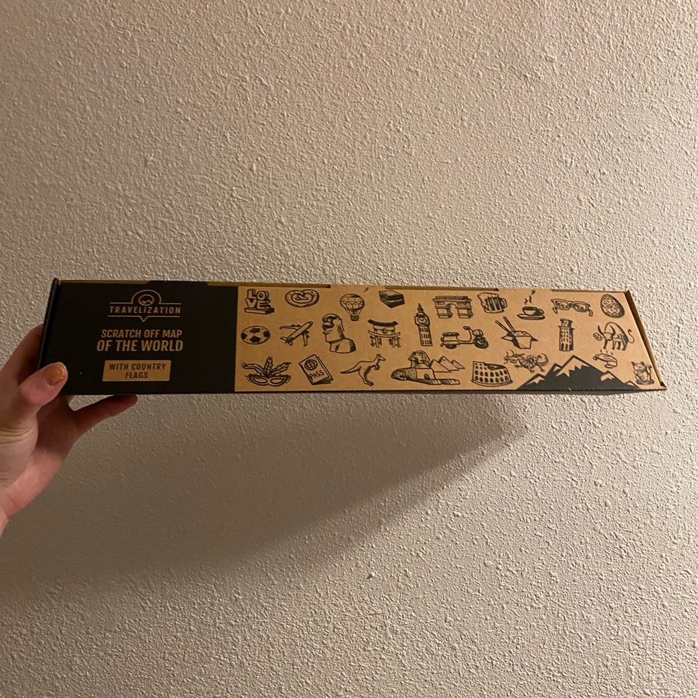 Scratch off Map of the World - NWT